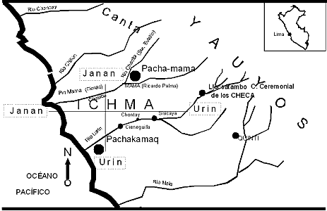 Mapa, autor Eusebio Manga